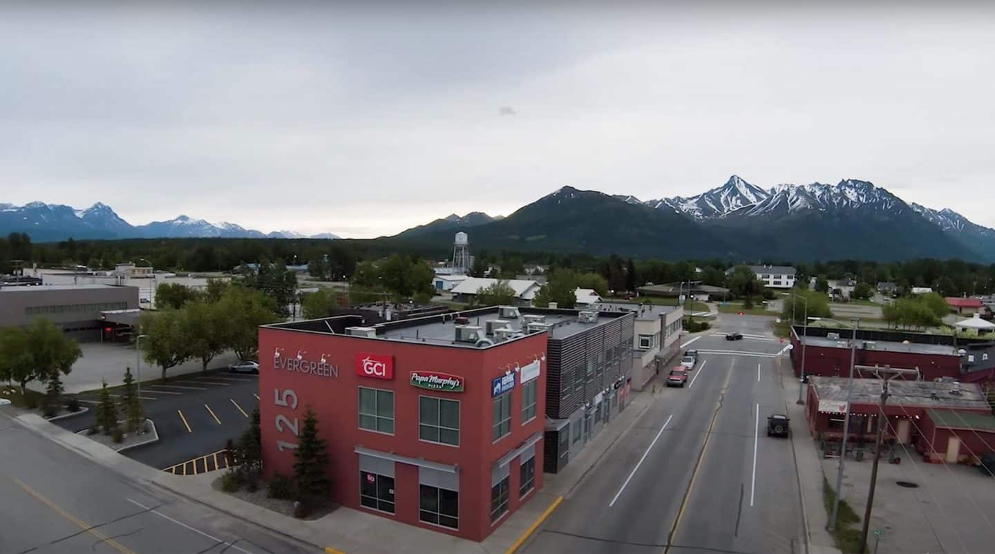 Evergreen Dental building in downtown Palmer Alaska
